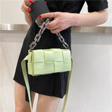 Fashion Solid Color FLAP PU Leather Shoulder Crossbody Bag for Women