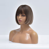 Female Short and Medium Stylish Smooth Synthetic Hair With Various Colors (07)