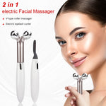 2 In 1 Electric Face Massager and Eyelash Curler