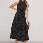 Sexy Sleeveless Print Vintage Polka Dot Dress 24