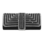 Black Clutch Purse with Rhinestone 23