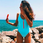 One Piece Backless Swimwear