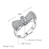 Silver Color Various Shapes Cubic Zirconia Rings