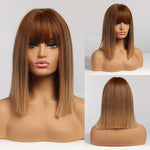 Medium Wavy and Straight Various Colors Synthetic Wigs (37)