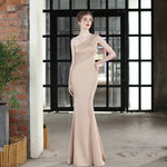 Elegant Asymmetric Evening Dress 96