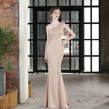 Elegant Asymmetric Evening Dress 96