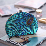 Shell Shape Women's Sequin Clutch Bag 09