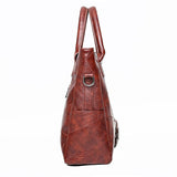 (14) Woman's Pu Leather Simple Shoulder Bag