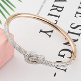 Cubic Zirconia Casting Concentric Knot Bracelet B12