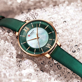 New CURREN Quartz Elegant Classic Leather Wristwatches for Women