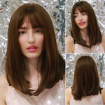 Long Straight Various Colors Synthetic Wig with Bangs (38)