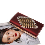 Fashion PU Leather with Rhinestone Clutch Bag 07