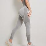 Fitness Striped Workout Push Up Pants High Waist Leggings