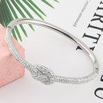 Cubic Zirconia Casting Concentric Knot Bracelet B12