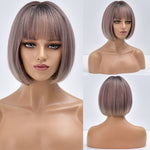 Female Short and Medium Stylish Smooth Synthetic Hair With Various Colors (07)