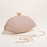 Geometric Rhinestone Clutch Bag 24