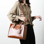 Woman's Pu Leather Soft Large Capacity Women Crossbody Bag