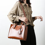 Woman's Pu Leather Soft Large Capacity Women Crossbody Bag