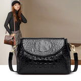 (32) Luxury Casual Tote Crocodile Style Leather Handbags Shoulder Bags for Women