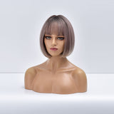 Female Short and Medium Stylish Synthetic Wig With Various Colors (08)