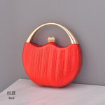 PU Leather Round Shape Clutch Bag  12