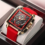 New Men Luxury Hollow Square Sport Watch For Men M7