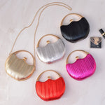 PU Leather Round Shape Clutch Bag  12