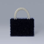 Luxury Designer Party Small Handbag with Faux Pearl Chains 03