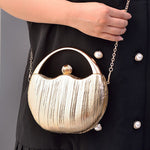 PU Leather Round Shape Clutch Bag  12