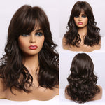 Medium Wavy and Straight Various Colors Synthetic Wigs (37)