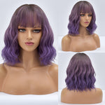 Female Short and Medium Stylish Synthetic Wig With Various Colors (08)