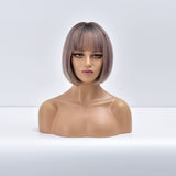 Female Short and Medium Stylish Synthetic Wig With Various Colors (08)