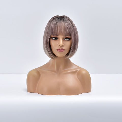 Female Short and Medium Stylish Synthetic Wig With Various Colors (08)