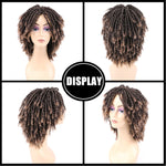 Afro Kinky Multi Color Medium Synthetic Dreadlock Wig 6 Inches (31)