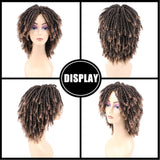 Afro Kinky Multi Color Medium Synthetic Dreadlock Wig 6 Inches (31)