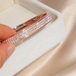 Elegant Classic Cubic Zirconia Cuff Bracelet B19