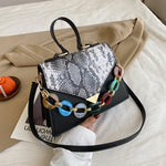 (14S) Fashion Luxury High Quality Soft PU Leather with New Stone Pattern Strung from Side to Side Shoulder Bags for Women