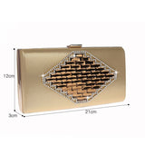 Fashion PU Leather with Rhinestone Clutch Bag 07