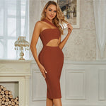 Sexy One shoulder Casual Bandage Dress  03