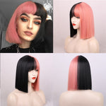 Female Short Smooth Synthetic Wigs With Various Colors (11)