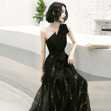 Elegant Sleeveless Mermaid Sequin Fancy Asymmetric Evening Dress 108