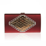 Fashion PU Leather with Rhinestone Clutch Bag 07