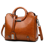 (04) Luxury Tote Women's Brand PU Leather Bags retro style