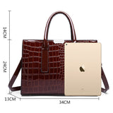 (24) Women's  PU Leather Crocodile Style Crossbody Shoulder Hand Bags