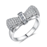 Silver Color Various Shapes Cubic Zirconia Rings