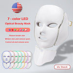 LED 7 Colors Facial Mask and Neck Light Skin Care Beauty Therapy