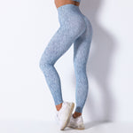 Seamless Sport Printed  Push Up High Waist Leggings