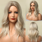 Medium Wavy and Straight Various Colors Synthetic Wigs (37)