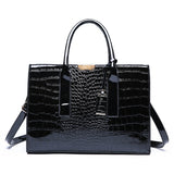 (24) Women's  PU Leather Crocodile Style Crossbody Shoulder Hand Bags