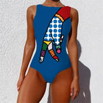 Women's Print One Piece Swimsuit